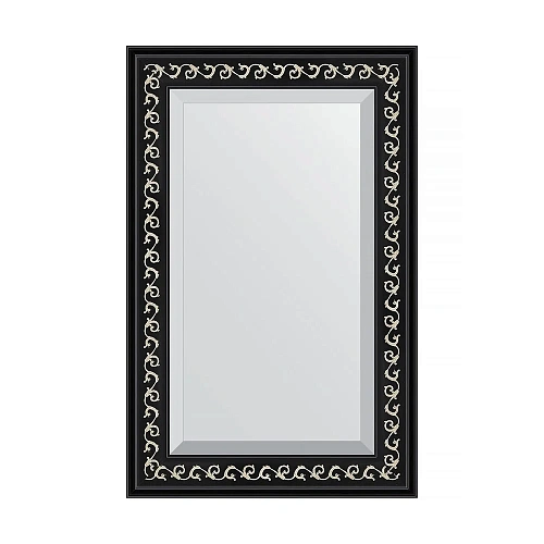 Зеркало в багетной раме Evoform Exclusive BY 1135 55 x 85 см, черный артдеко Зеркало в багетной раме Evoform Exclusive BY 1135 55 x 85 см, черный артдеко