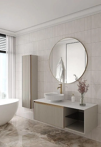 Тумба под раковину Armadi Art QUATRO 2 120см (80+40) рифл CASHMERE FUGA профиль MATT GOLD 790-M2-120-CM-RIB-MG Тумба под раковину Armadi Art QUATRO 2 120см (80+40) рифл CASHMERE FUGA профиль MATT GOLD 790-M2-120-CM-RIB-MG