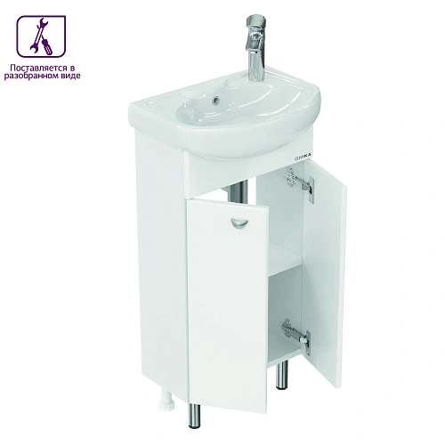 Тумба под раковину Onika Азов 40 см 104012 напольная, белая, разборная (для Азов 40) Тумба под раковину Onika Азов 40 см 104012 напольная, белая, разборная (для Азов 40)