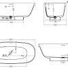 Ванна отдельностоящая Salini GRECA 180x80 103121M из искусственого камня S-Stone Ванна отдельностоящая Salini GRECA 180x80 103121M из искусственого камня S-Stone