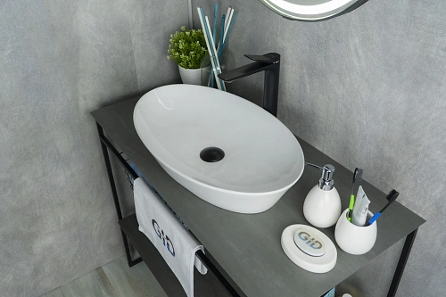 Раковина Gid N9397 51141 накладная белая 61x37x12 Раковина Gid N9397 51141 накладная белая 61x37x12