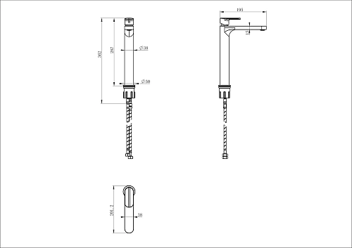 Смеситель для раковины Wonzon & Woghand хром (WW-H1034-CR) Смеситель для раковины Wonzon & Woghand хром (WW-H1034-CR)