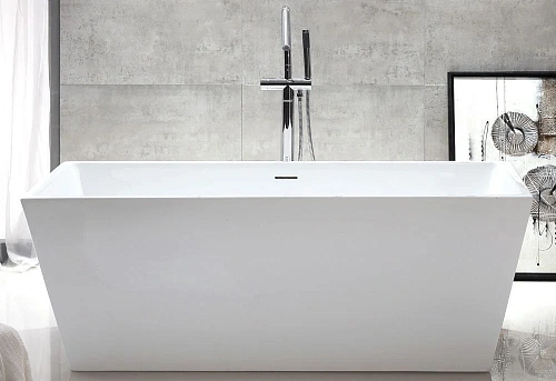 Ванна отдельностоящая ABBER AB9224-1.6 160x80 универсальная, белая акриловая Ванна отдельностоящая ABBER AB9224-1.6 160x80 универсальная, белая акриловая