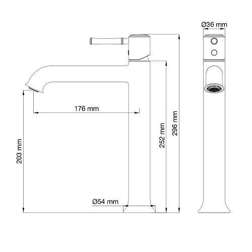 Смеситель для раковины Wonzon & Woghand TOR розовое золото (WW-88019073-RG) Смеситель для раковины Wonzon & Woghand TOR розовое золото (WW-88019073-RG)