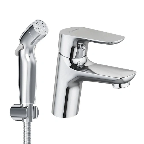 Смеситель для раковины Damixa Jupiter 770300001 с гигиеническим душем, хром Смеситель для раковины Damixa Jupiter 770300001 с гигиеническим душем, хром