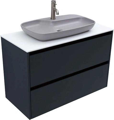 Тумба под раковину Allen Brau Activity 100 1.34014.AM антрацит матовый/олива брашированная Тумба под раковину Allen Brau Activity 100 1.34014.AM антрацит матовый/олива брашированная