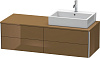 Картинка анонса товара «тумба под раковину duravit xsquare xs4913r6161 140 см коричнево-оливковый глянцевый»