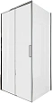Душевой уголок Aquanet Pleasure Evo 100x80 AE65-100x80-CT профиль хром, прозрачное стекло Душевой уголок Aquanet Pleasure Evo 100x80 AE65-100x80-CT профиль хром, прозрачное стекло