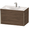 Картинка анонса товара «тумба с раковиной duravit xviu xv4610eb121c 80 см орех темный»