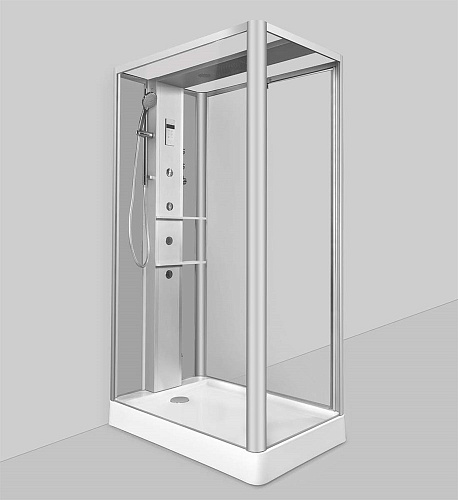 Душевая кабина AM.PM Awe W15C-804-120MTE 120х80 см, с гидромассажем и паром Душевая кабина AM.PM Awe W15C-804-120MTE 120х80 см, с гидромассажем и паром