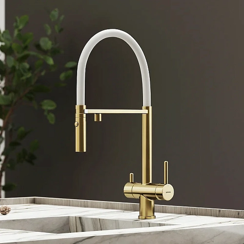 Смеситель для кухни Sancos Imola SC4010BG под фильтр, брашированное золото Смеситель для кухни Sancos Imola SC4010BG под фильтр, брашированное золото