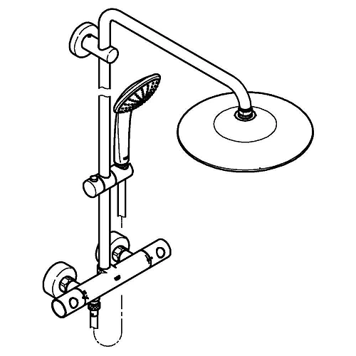 Душевая система GROHE Euphoria 260 с термостатическим смесителем, хром (27615001) Душевая система GROHE Euphoria 260 с термостатическим смесителем, хром (27615001)