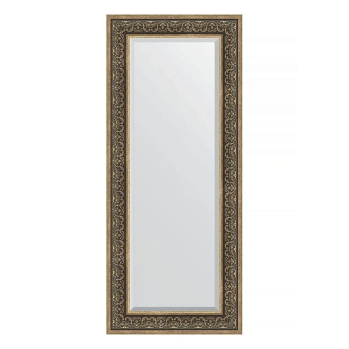 Зеркало в багетной раме Evoform Exclusive BY 3527 59 x 139 см, вензель серебряный Зеркало в багетной раме Evoform Exclusive BY 3527 59 x 139 см, вензель серебряный