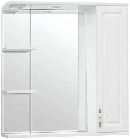 Зеркальный шкаф Style Line Олеандр-2 75/С, белый ЛС-00000051 Зеркальный шкаф Style Line Олеандр-2 75/С, белый ЛС-00000051