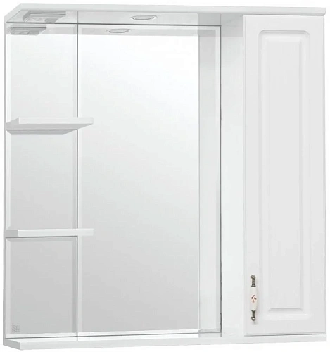 Зеркальный шкаф Style Line Олеандр-2 75/С, белый ЛС-00000051 Зеркальный шкаф Style Line Олеандр-2 75/С, белый ЛС-00000051