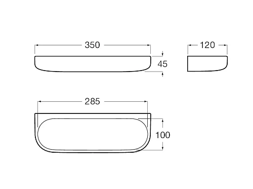 Полка Roca Onda 3870Z1000 Полка Roca Onda 3870Z1000