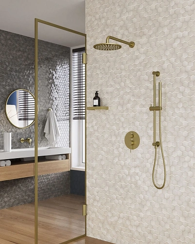 Душевая система Timo Saona SX-2309/17SM встраиваемая золото матовое Душевая система Timo Saona SX-2309/17SM встраиваемая золото матовое