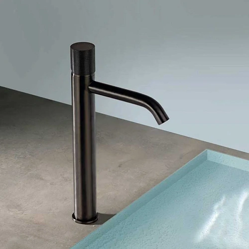 Смеситель для раковины Paini Cox 78PZ211LL с донным клапаном, высокий, черный матовый Смеситель для раковины Paini Cox 78PZ211LL с донным клапаном, высокий, черный матовый