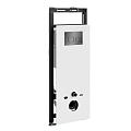 Инсталляция для унитаза WasserKRAFT Salm 27TLT.010.ME.WH.PB02 с клавишей смыва черный Инсталляция для унитаза WasserKRAFT Salm 27TLT.010.ME.WH.PB02 с клавишей смыва черный