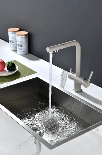 Смеситель для кухни Paulmark SERPENTINE бежевый Se213222-BE Смеситель для кухни Paulmark SERPENTINE бежевый Se213222-BE