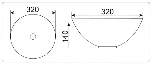 Раковина CeramaLux 489 накладная, под камень Раковина CeramaLux 489 накладная, под камень