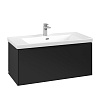 Картинка анонса товара «тумба под раковину villeroy &amp; boch subway 3.0 volcano black / volcano black c56901vl»