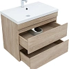 Тумба под раковину Aquanet Нота New 75 дуб светлый 00334198 подвесная Тумба под раковину Aquanet Нота New 75 дуб светлый 00334198 подвесная