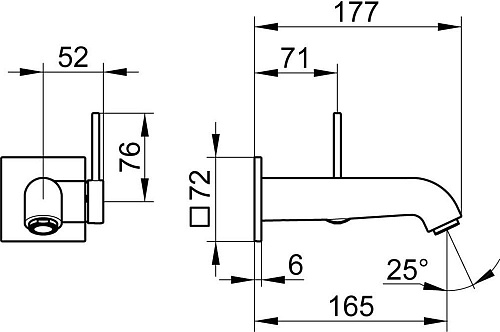 Смеситель для раковины Keuco IXMO 59516010202 Смеситель для раковины Keuco IXMO 59516010202