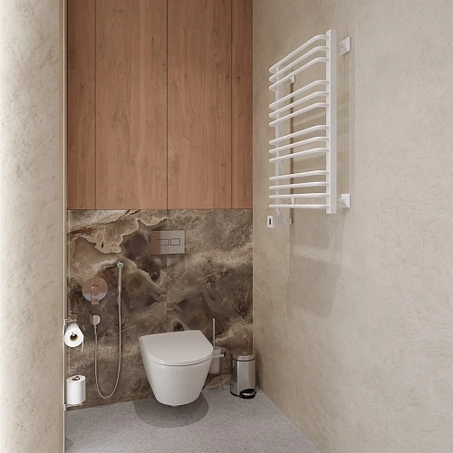 Полотенцесушитель электрический EWRIKA Кассандра Pd 80x50 L, белый 510505 Полотенцесушитель электрический EWRIKA Кассандра Pd 80x50 L, белый 510505