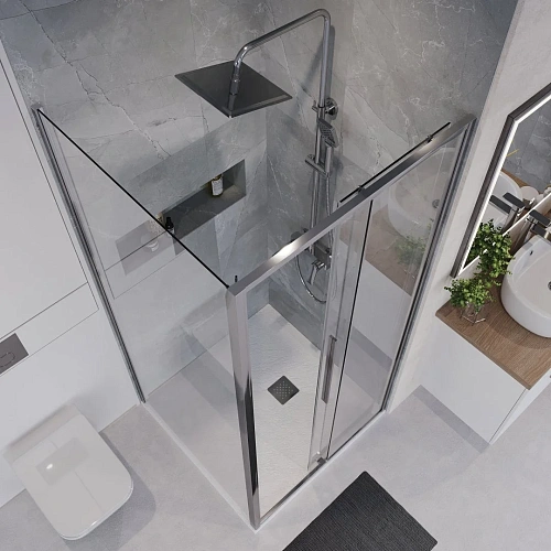 Душевой уголок Niagara Nova NG-64-10A-A90-34 (100x90x195) прямоугольная, раздвижная, хром, стекло прозрачноета Душевой уголок Niagara Nova NG-64-10A-A90-34 (100x90x195) прямоугольная, раздвижная, хром, стекло прозрачноета