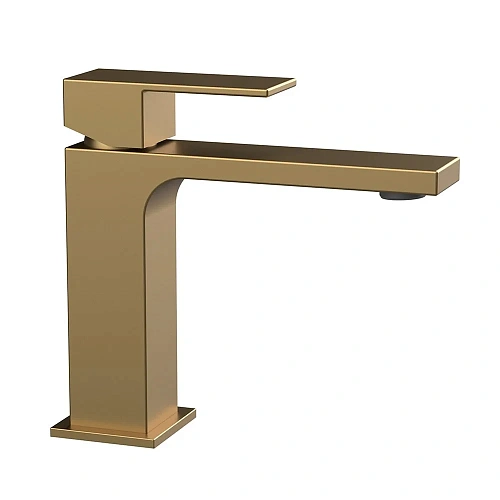 Смеситель для раковины Vincea Cube VBF-1C01BG брашированное золото Смеситель для раковины Vincea Cube VBF-1C01BG брашированное золото