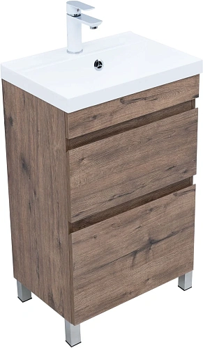 Тумба под раковину Aquanet Нота New 50 00344136 напольная, дуб веллингтон табак Тумба под раковину Aquanet Нота New 50 00344136 напольная, дуб веллингтон табак