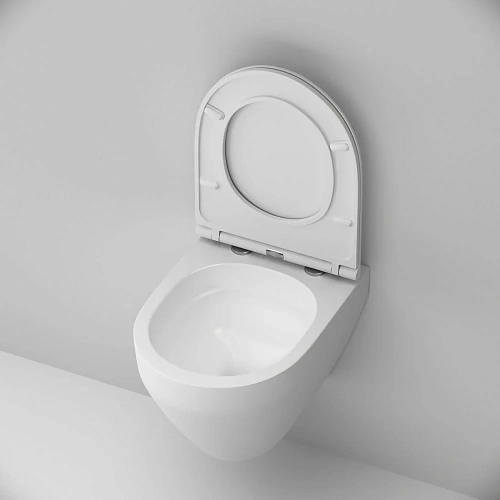 Унитаз подвесной AM.PM Spirit V2.0 C701700MWSC FlashClean с сиденьем микролифт, белый матовый Унитаз подвесной AM.PM Spirit V2.0 C701700MWSC FlashClean с сиденьем микролифт, белый матовый