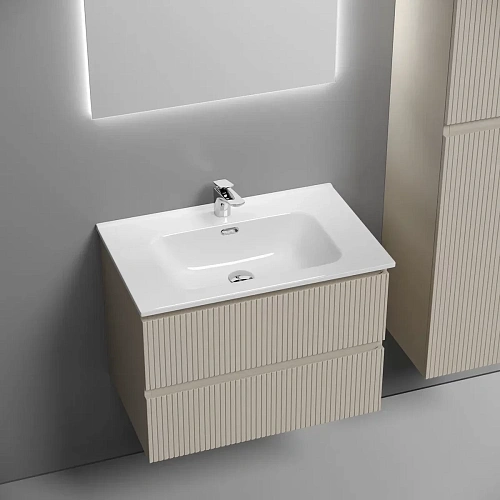 Тумба под раковину Sancos Snob T SNT70CE 690х445х500 Beige Soft, подвесная Тумба под раковину Sancos Snob T SNT70CE 690х445х500 Beige Soft, подвесная