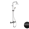 Душевая система Remer EQ34A8MPUFM25NO термостатическая, черный матовый Душевая система Remer EQ34A8MPUFM25NO термостатическая, черный матовый