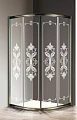 Душевой уголок CEZARES GIUBILEO-R-2-100-SCORREVOLE-CP-Br 100x100см стекло с узором, профиль бронза Душевой уголок CEZARES GIUBILEO-R-2-100-SCORREVOLE-CP-Br 100x100см стекло с узором, профиль бронза