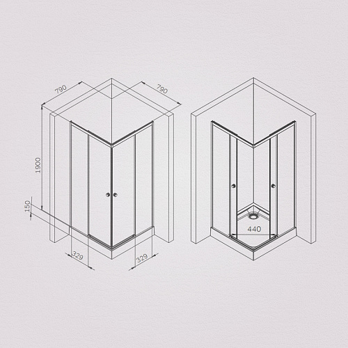 Душевой уголок AM.PM X-Joy W94G-403-8080-MT1K раздвижные двери 80x80 профиль хром матовый, стекло прозрачное Душевой уголок AM.PM X-Joy W94G-403-8080-MT1K раздвижные двери 80x80 профиль хром матовый, стекло прозрачное