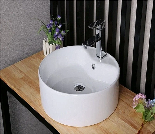 Раковина CeramaLux 7026B накладная, белый Раковина CeramaLux 7026B накладная, белый