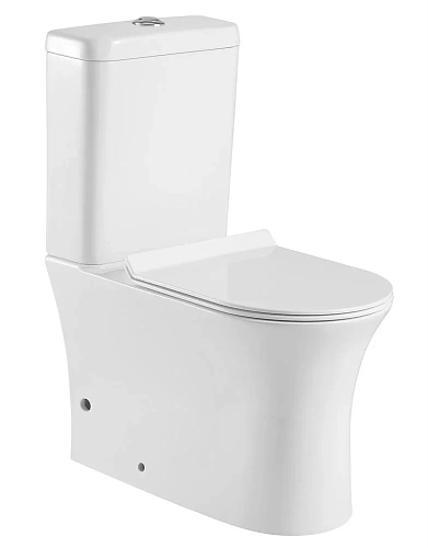 Чаша напольного унитаза Aquanet Rimless Roll-C CL-12249B с сиденьем Чаша напольного унитаза Aquanet Rimless Roll-C CL-12249B с сиденьем