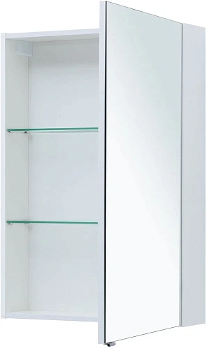 Зеркальный шкаф Aquanet Алвита New 60 Белый матовый 00277538 Зеркальный шкаф Aquanet Алвита New 60 Белый матовый 00277538