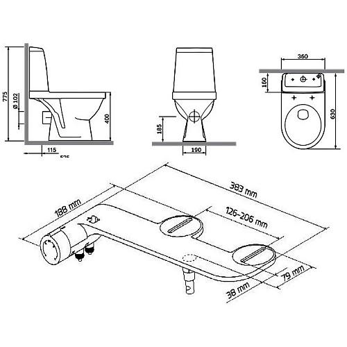 Унитаз напольный Damixa Origin Evo 2 421788607SC компакт с бачком и сиденьем микролифт Унитаз напольный Damixa Origin Evo 2 421788607SC компакт с бачком и сиденьем микролифт