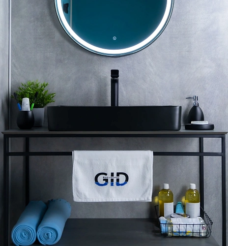 Раковина Gid Bm9396 53344 накладная черная матовая 60x34x11 Раковина Gid Bm9396 53344 накладная черная матовая 60x34x11