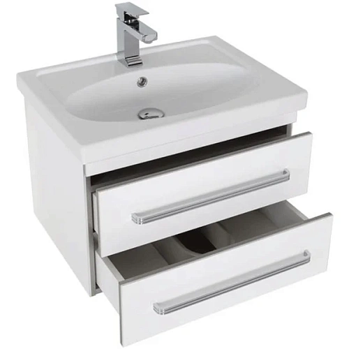 Комплект мебели Aquanet Сиена 60 белый (подвесной 2 ящика) 00196498 Комплект мебели Aquanet Сиена 60 белый (подвесной 2 ящика) 00196498