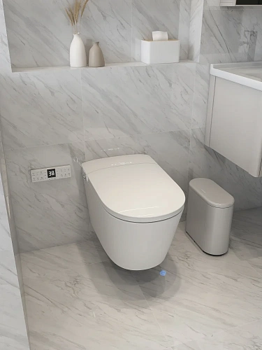 Унитаз SMART ABBER Bequem AC1121S подвесной, электронный с функцией биде, белый Унитаз SMART ABBER Bequem AC1121S подвесной, электронный с функцией биде, белый