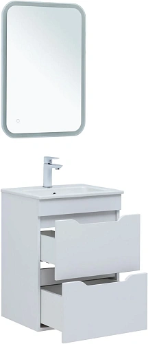 Тумба под раковину Aquanet Практика 50 00347914 белый глянец Тумба под раковину Aquanet Практика 50 00347914 белый глянец