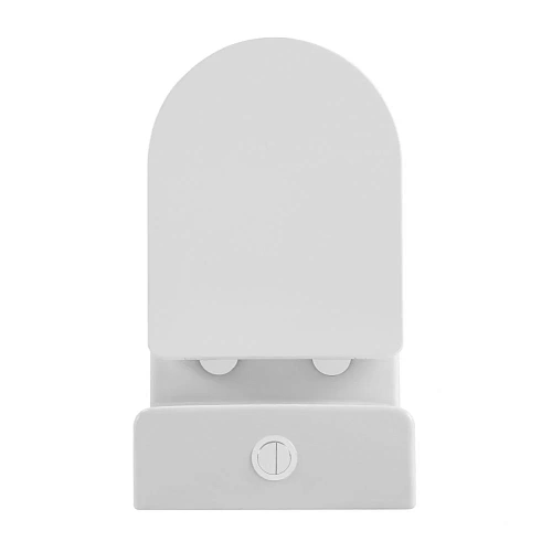 Унитаз напольный ABBER Bequem AC1112TMW компакт белый матовый, безободковый, смыв торнадо с крышкой микролифт Унитаз напольный ABBER Bequem AC1112TMW компакт белый матовый, безободковый, смыв торнадо с крышкой микролифт