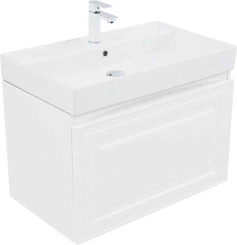 Тумба под раковину Aquanet Агата 75 00345481 белый сатин Тумба под раковину Aquanet Агата 75 00345481 белый сатин