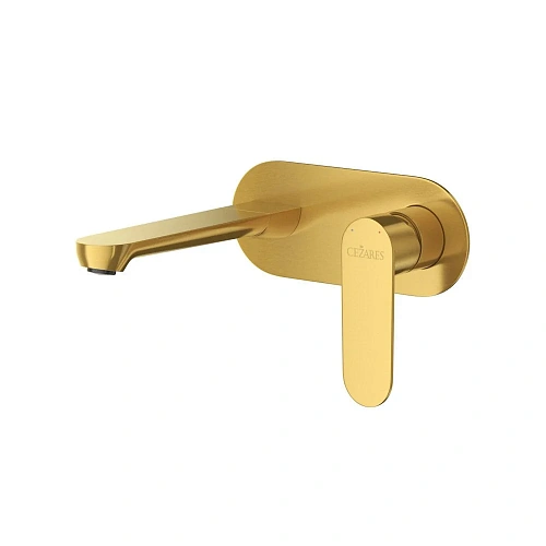 Смеситель для раковины CEZARES STYLUS-BLI1-BORO-W0 встраиваемый с внутренней частью, брашированное золото Смеситель для раковины CEZARES STYLUS-BLI1-BORO-W0 встраиваемый с внутренней частью, брашированное золото