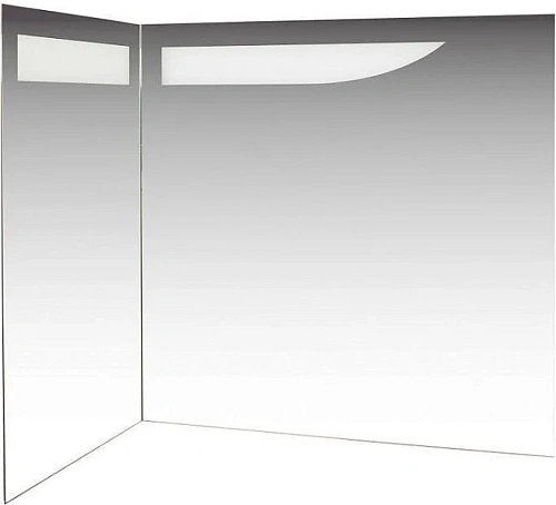 Зеркало De Aqua Трио Люкс 90 L белый 184503 Зеркало De Aqua Трио Люкс 90 L белый 184503