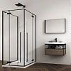 Душевой уголок ABBER Eins AG06099B 90x90 см универсальный, профиль черный, стекло прозрачное Душевой уголок ABBER Eins AG06099B 90x90 см универсальный, профиль черный, стекло прозрачное